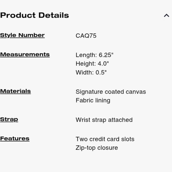 Coach-Corner Zip Wristlet Silver-Blue - Picture 4 of 4